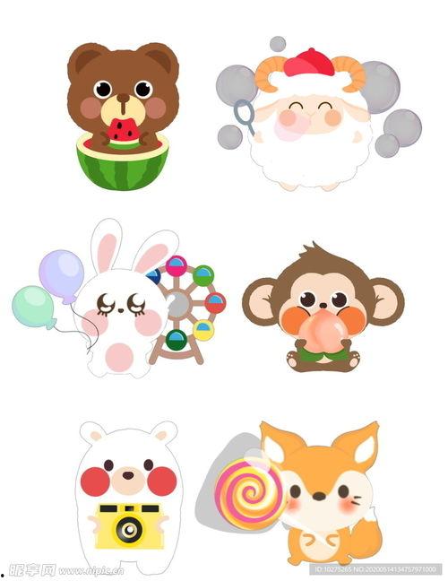 卡通动漫图片萌大全动物,动物界的卡通动漫风采展示