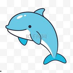 海豚卡通图片,海洋精灵的欢乐演绎