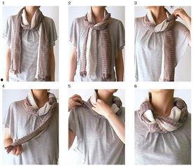 围巾围法视频,时尚保暖两不误