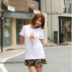 日本爆乳t恤,日本街头时尚新潮流