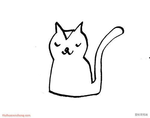 小猫咪简笔画图片大全,可爱小猫咪的趣味描绘